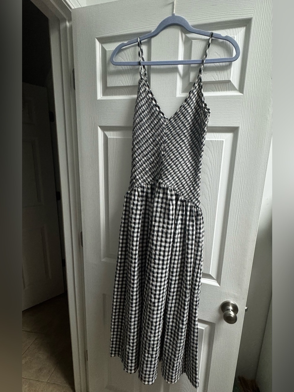 ASOS gingham drop waist sundress
